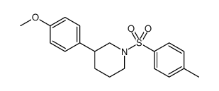 Piperidine, 3-(4-methoxyphenyl)-1-[(4-methylphenyl)sulfonyl] Structure