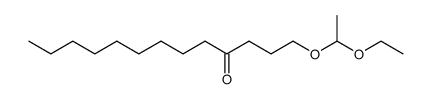 1-((1-ethoxy)ethoxy)-4-tridecanone结构式
