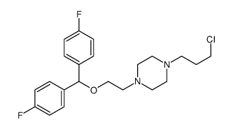1-[2-[bis(4-fluorophenyl)methoxy]ethyl]-4-(3-chloropropyl)piperazine结构式