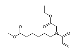 6-(Acryloyl-ethoxycarbonylmethyl-amino)-hexanoic acid methyl ester Structure