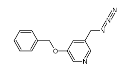 3-(azidomethyl)-5-(benzyloxy)pyridine Structure