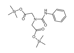 3-phenyl-1,1-bis<(trimethylsiloxycarbonyl)methyl>urea Structure