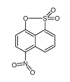 6-nitronaphth[1,8-cd]-1,2-oxathiole 2,2-dioxide Structure