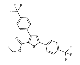 ethyl 3,5-bis(4-trifluoromethylphenyl)thiophene-2-carboxylate Structure