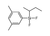 butan-2-yl-(3,5-dimethylphenyl)-difluorosilane结构式