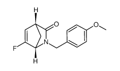 (1S,4R)-6-fluoro-2-(4-methoxybenzyl)-2-azabicyclo[2.2.1]hept-5-en-3-one结构式