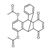 5,8-diacetoxy-4a,9,9a,10-tetrahydro-9,10-[1,2]benzenoanthracene-1,4-dione结构式
