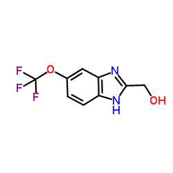 [5-(Trifluoromethoxy)-1H-benzimidazol-2-yl]methanol结构式