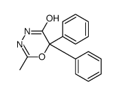 2-methyl-6,6-diphenyl-4H-1,3,4-oxadiazin-5-one结构式