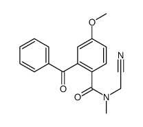 2-benzoyl-N-(cyanomethyl)-4-methoxy-N-methylbenzamide结构式