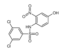 3,5-dichloro-N-(4-hydroxy-2-nitrophenyl)benzenesulfonamide Structure