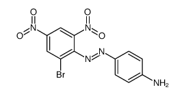 4-[(2-bromo-4,6-dinitrophenyl)diazenyl]aniline结构式