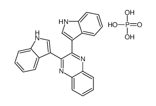 2,3-bis(1H-indol-3-yl)quinoxaline,phosphoric acid Structure