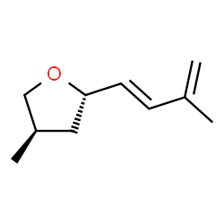 (2S)-Tetrahydro-4β-methyl-2α-[(E)-3-methyl-1,3-butadienyl]furan结构式
