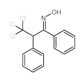 (NE)-N-(3,3,3-trichloro-1,2-diphenyl-propylidene)hydroxylamine结构式