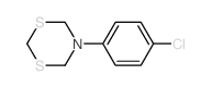 5-(4-chlorophenyl)-1,3,5-dithiazinane结构式