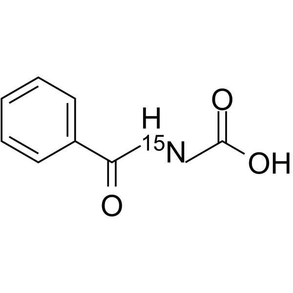 Hippuric acid-15N结构式