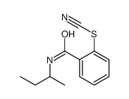 [2-(butan-2-ylcarbamoyl)phenyl] thiocyanate Structure