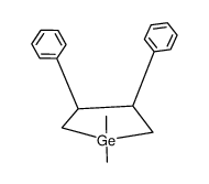 cis-1,1-dimethyl3,4-diphenylgermacyclopentane结构式