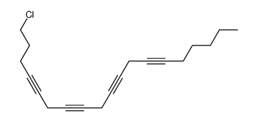 1-chloro-nonadeca-4,7,10,13-tetrayne结构式