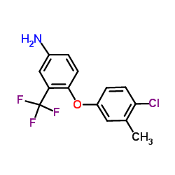 4-(4-Chloro-3-methylphenoxy)-3-(trifluoromethyl)aniline Structure