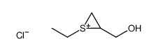 (1-ethylthiiran-1-ium-2-yl)methanol,chloride Structure