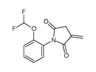 1-[2-(difluoromethoxy)phenyl]-3-methylidenepyrrolidine-2,5-dione结构式