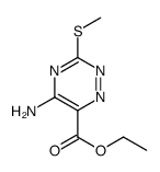 ETHYL 5-AMINO-3-(METHYLTHIO)-1,2,4-TRIAZINE-6-CARBOXYLATE结构式