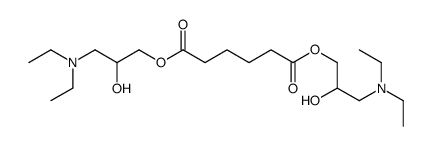 bis[3-(diethylamino)-2-hydroxypropyl] hexanedioate Structure