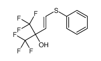 1,1,1-trifluoro-4-phenylsulfanyl-2-(trifluoromethyl)but-3-en-2-ol Structure