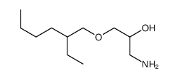 1-amino-3-(2-ethylhexoxy)propan-2-ol结构式