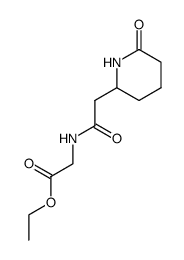 N-[(6-oxo-[2]piperidyl)-acetyl]-glycin-ethyl ester结构式