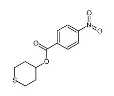4-nitro-benzoic acid tetrahydrothiopyran-4-yl ester结构式