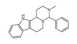 3-methyl-4-phenyl-1,2,3,4,6,7,12,12b-octahydro-pyrimido[1',6':1,2]pyrido[3,4-b]indole结构式