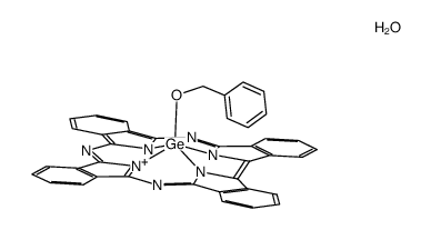 (benzyloxy)germanium(IV) α,β,γ-triazatetrabenzcorrole hemihydrate结构式