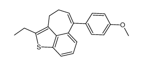 2-Aethyl-<(methoxy-4''-phenyl)-4'-buteno-(3')>-3,4-thionaphthen Structure