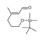 6-[tert-butyl(dimethyl)silyl]oxy-3-methylhex-2-enal Structure