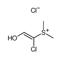 dimethyl(1-chloro-2-hydroxyethenyl)sulfonium chloride结构式