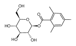 O1-(2,4,6-Trimethyl-benzoyl)-β-D-glucopyranose Structure