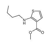 methyl 2-(butylamino)thiophene-3-carboxylate结构式
