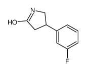 4-(3-fluorophenyl)pyrrolidin-2-one结构式