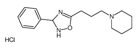 3-phenyl-5-(3-piperidin-1-ylpropyl)-2,3-dihydro-1,2,4-oxadiazole,hydrochloride Structure