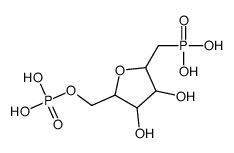 2,5-anhydro-1-deoxy-1-phosphonohexitol-6-phosphate structure