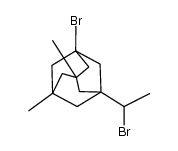 1-bromo-1-(5,7-dimethyl-3-bromo-1-adamantyl)ethane结构式