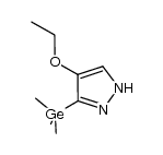 3(5)-trimethylgermyl-4-ethoxypyrazole Structure
