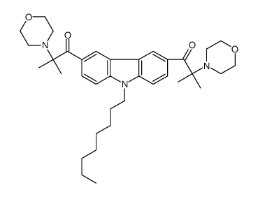 3,6-BIS(2-METHYL-2-MORPHOLINOPROPIONYL)-9-OCTYLCARBAZOLE picture