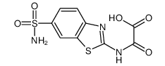 2-oxo-2-[(6-sulfamoyl-1,3-benzothiazol-2-yl)amino]acetic acid Structure