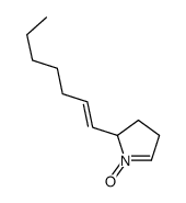 2-hept-1-enyl-1-oxido-3,4-dihydro-2H-pyrrol-1-ium结构式