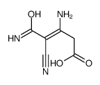 3,5-diamino-4-cyano-5-oxopent-3-enoic acid Structure