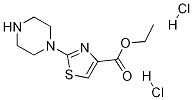 4-Thiazolecarboxylic acid, 2-(1-piperazinyl)-, ethyl ester, dihydrochloride结构式